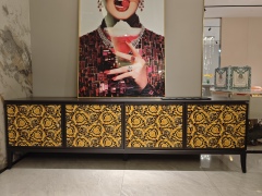 Opulent Floral - Patterned TV Cabinet