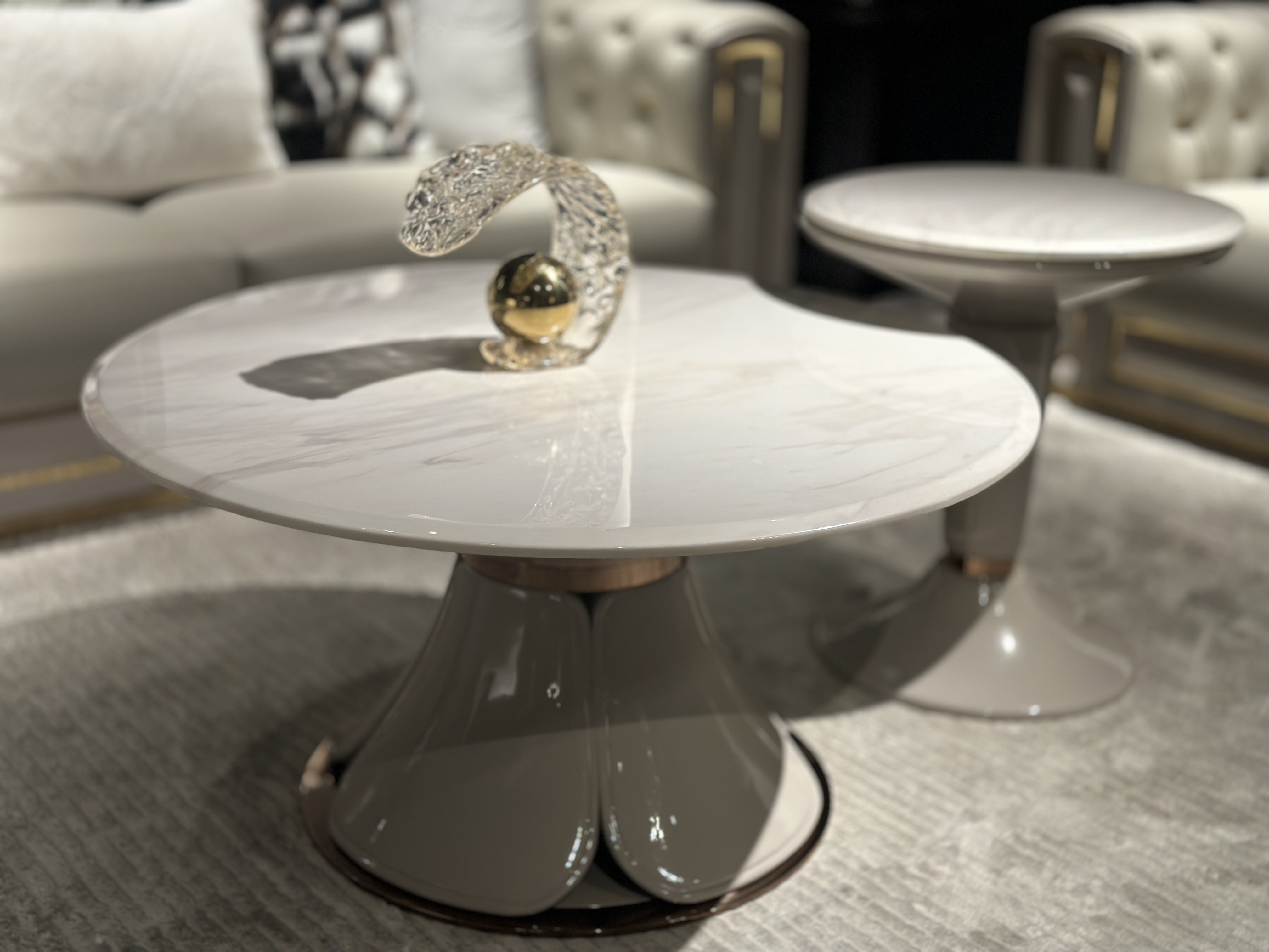 Luxury Marble - Top Nesting Table Set