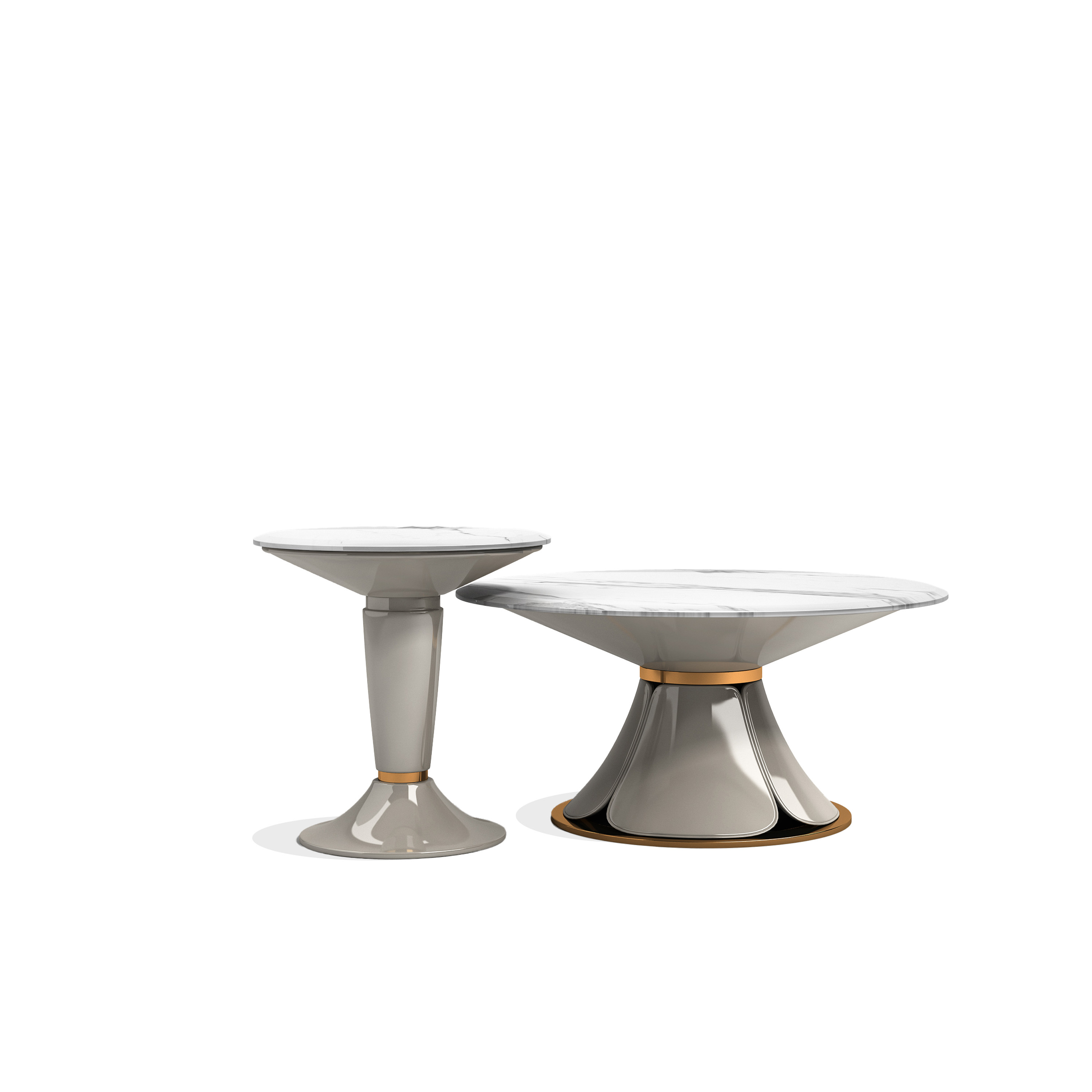 Luxury Marble - Top Nesting Table Set