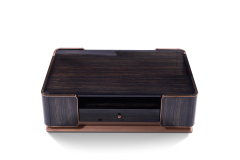 LuxGlam Rose Gold Accent Coffee Table