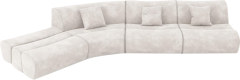 White L-shaped Corner Sectional Sofa for High-end Apartment MJ-S62