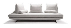 Low-profile Neutral Grey Fabric Sofa for Residential Living Room MJ-S26