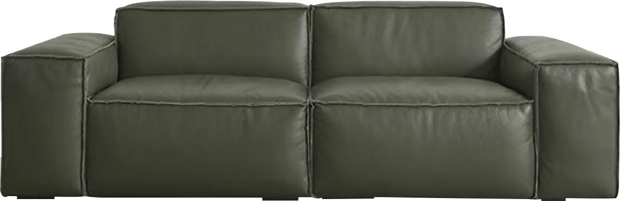 Dark Green Cubic Modular Fabric Sofa for Light Luxury Living Room MJ-S52