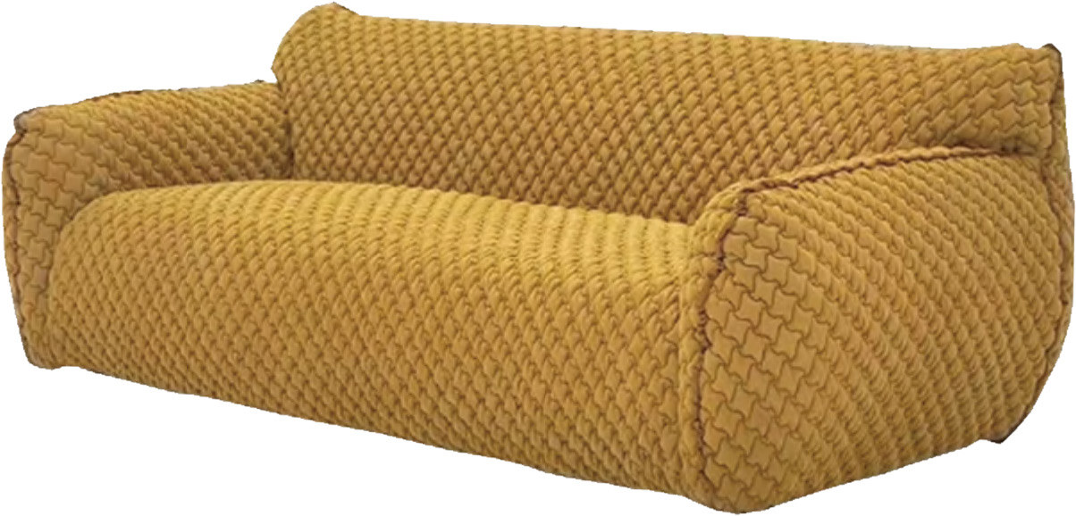 Warm Yellow Envelope-style Leisure Sofa for Wabi-sabi Interior MJ-S53