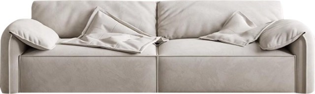 Modular Neutral Fabric Straight Sofa for High-end Apartment MJ-S79