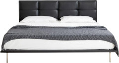 Segmented Cushion Leather Bed for Wabi-sabi Bedroom Space MJ-C08