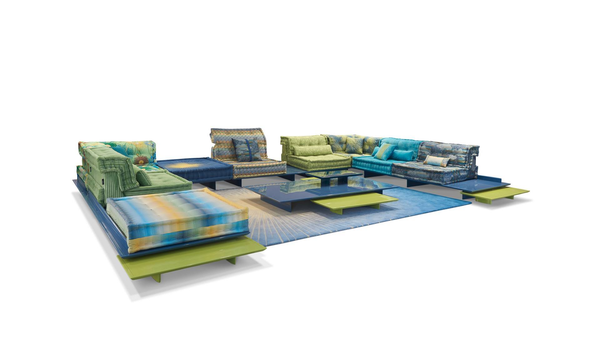 Modular Combination Mah Jong Sofa Table Set for High-end Lobby Mah Jong