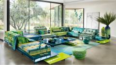Modular Combination Mah Jong Sofa Table Set for High-end Lobby Mah Jong