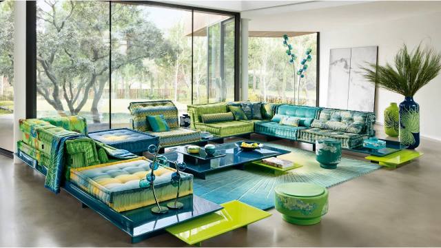 Modular Combination Mah Jong Sofa Table Set for High-end Lobby Mah Jong