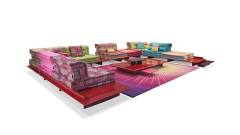 Modular Mah Jong Combination Sofa Table Set for Hotel Lobby Mah Jong