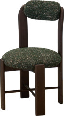 Dark Green Upholstered Compact Dining Chair for Interior Project MJ-CY02