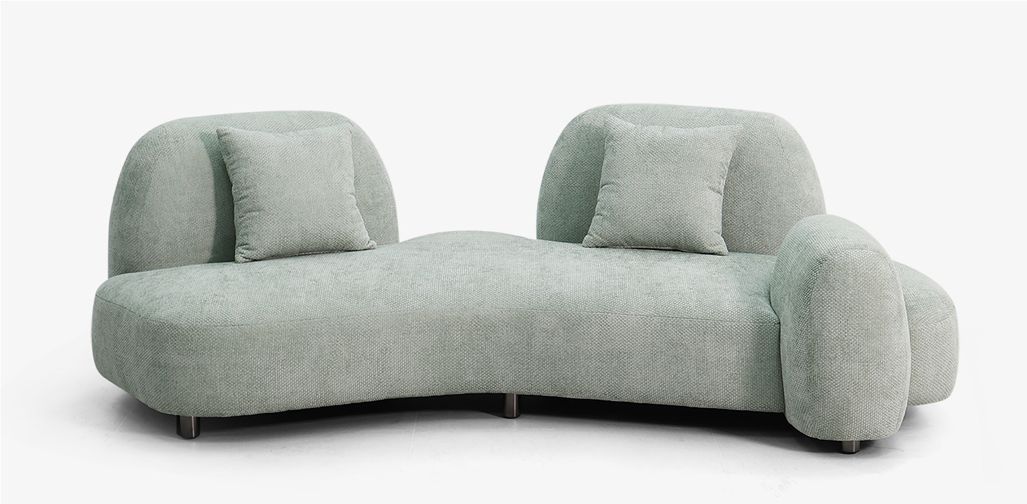 Light Sage Multi-module Combination Sofa for Modern Apartment QY-S1941
