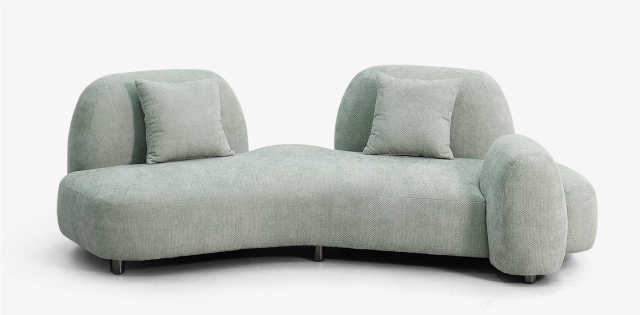 Light Sage Multi-module Combination Sofa for Modern Apartment QY-S1941