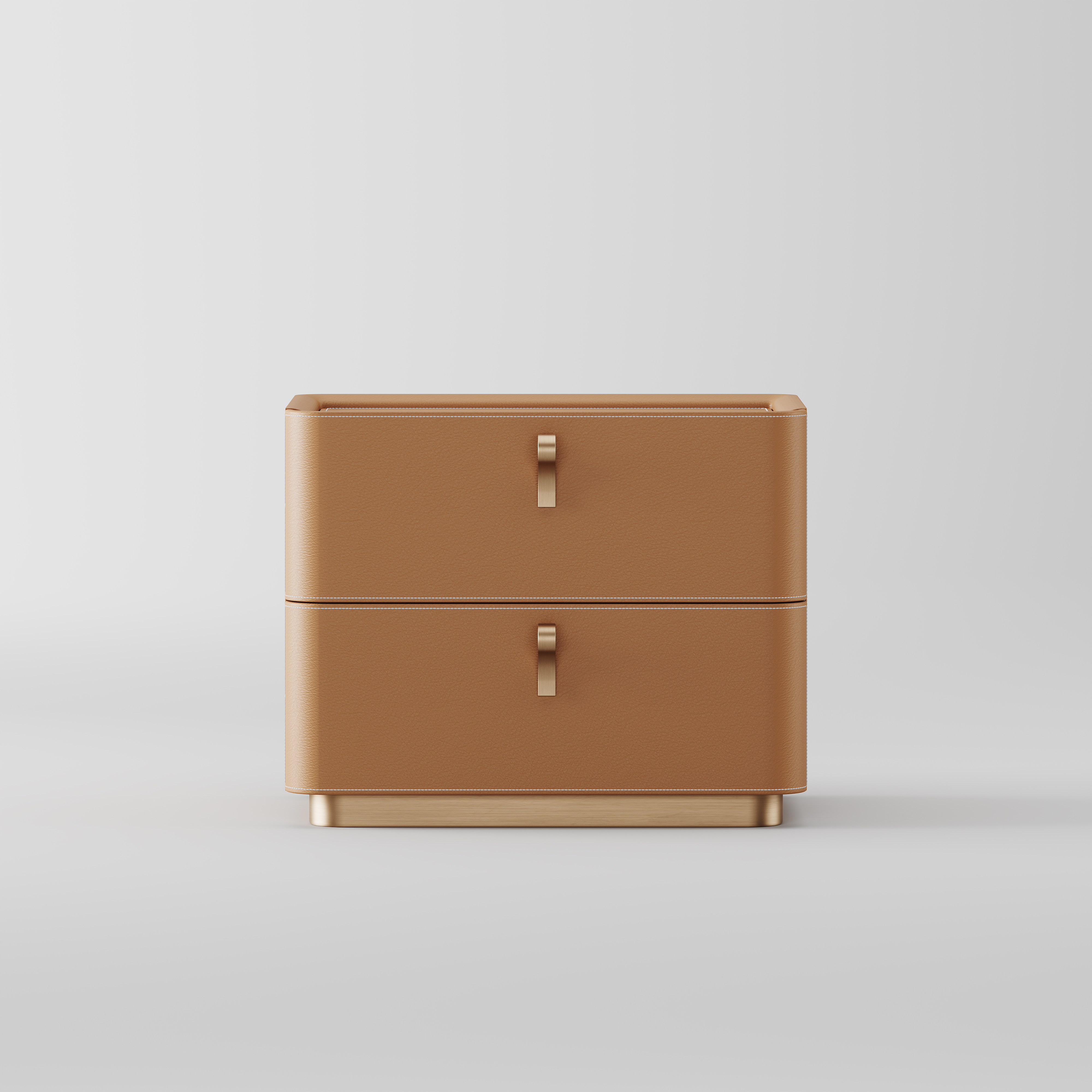 Solid Wood 2-Drawer Bedside Nightstand for Bedroom Storage BT-6003