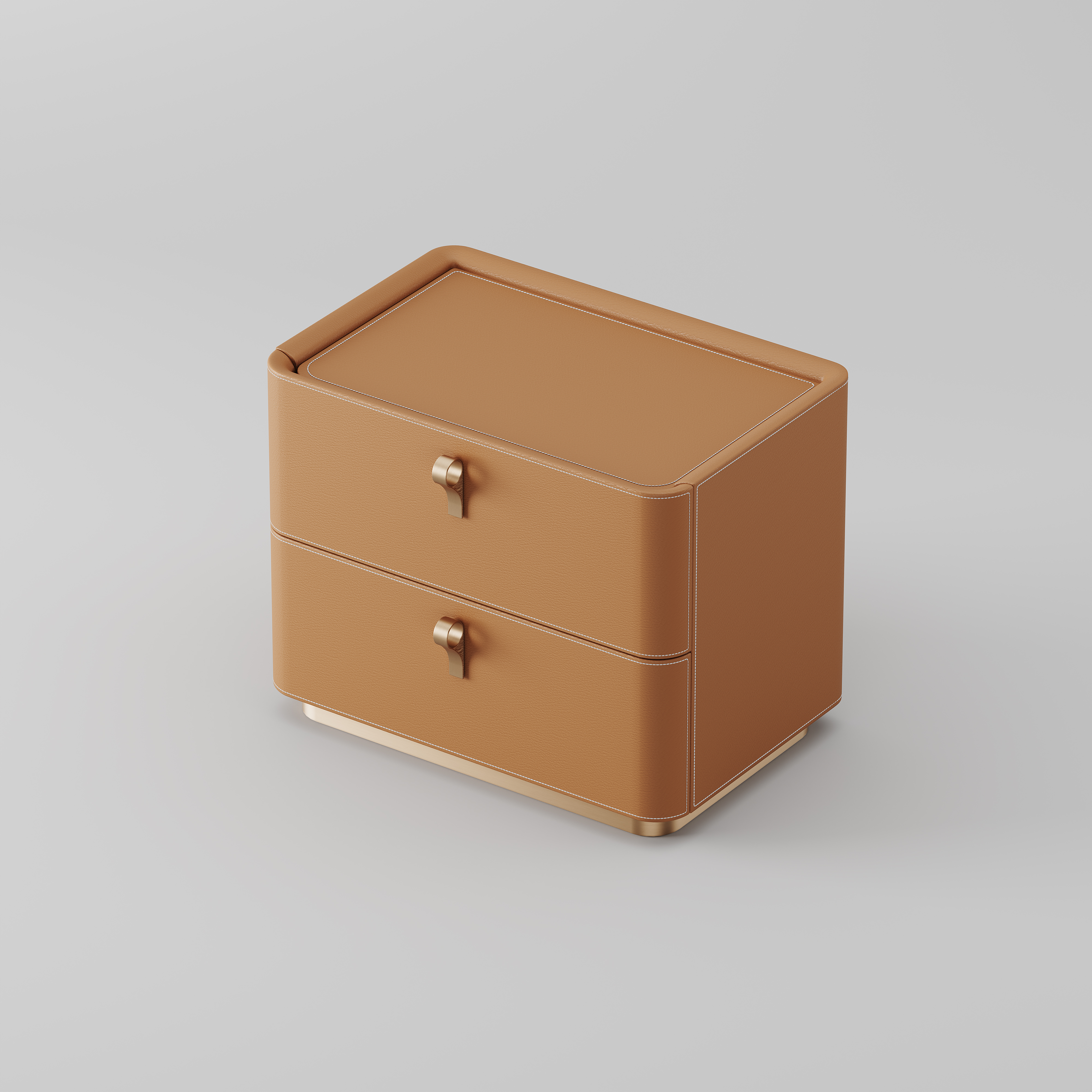 Solid Wood 2-Drawer Bedside Nightstand for Bedroom Storage BT-6003