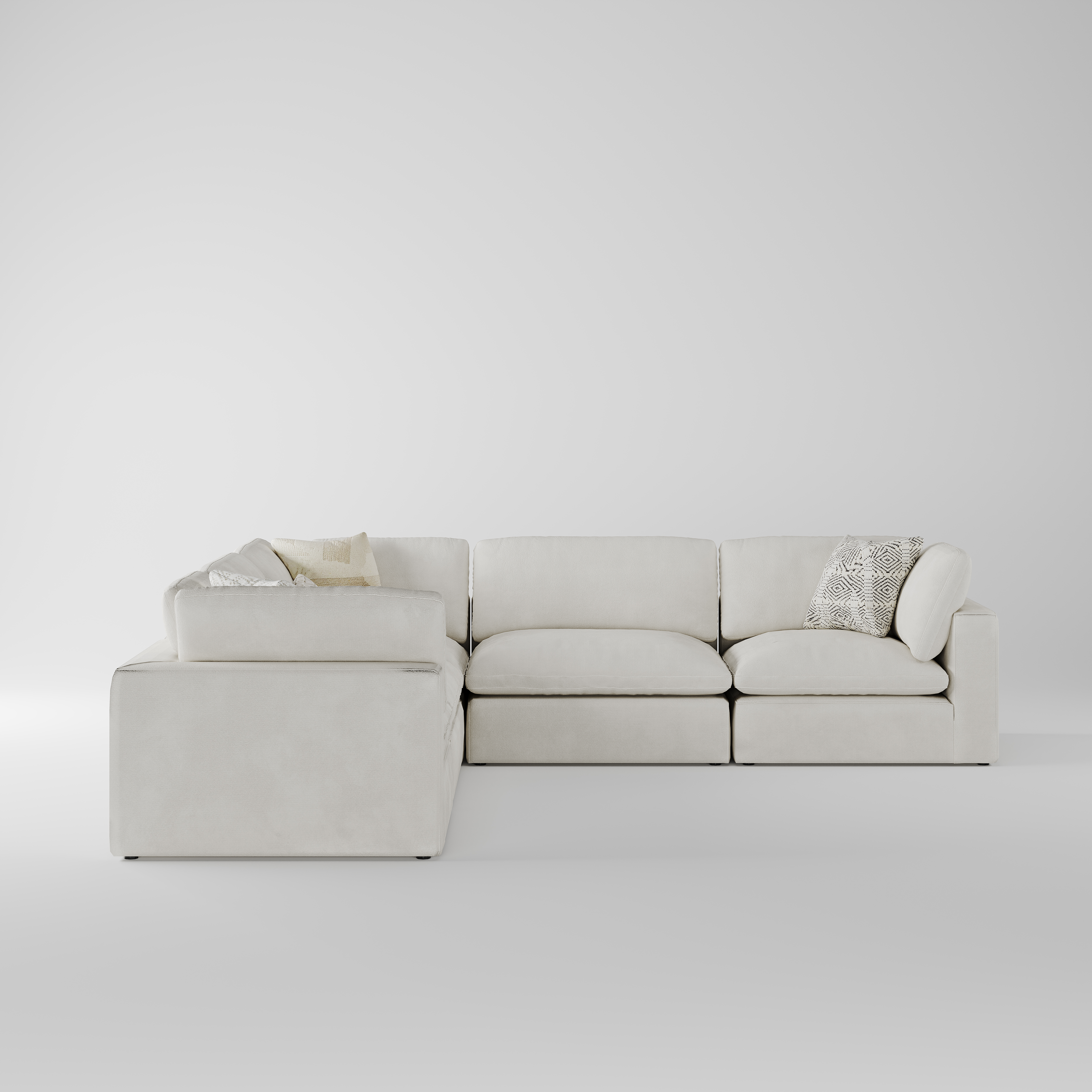 Custom L-shaped Corner Sofa for Large Residence SF-1002
