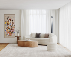 Organic Curved Leisure Sofa for Luxury Villa Project SF-1003