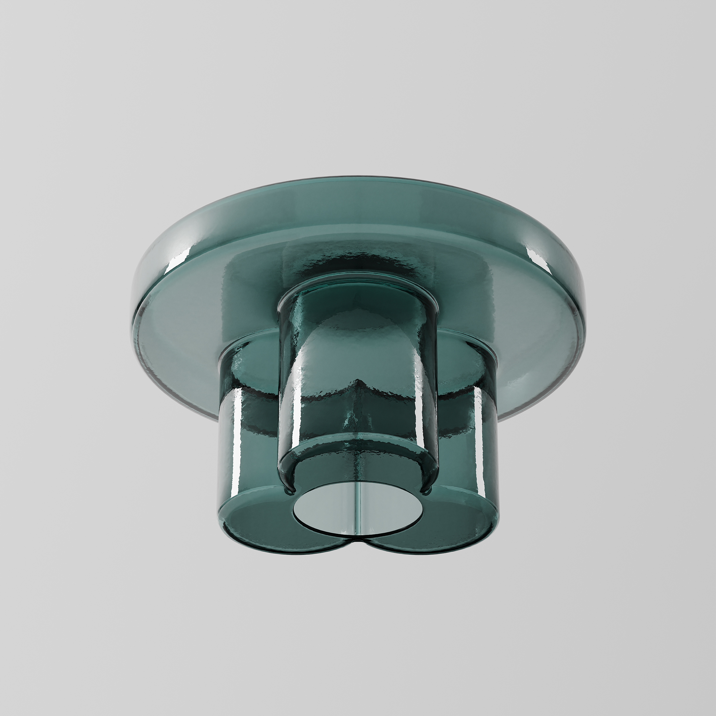 Tinted Glass Round End Table for High-end Interior Space 1725