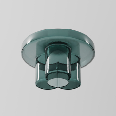 Tinted Glass Round End Table for High-end Interior Space 1725