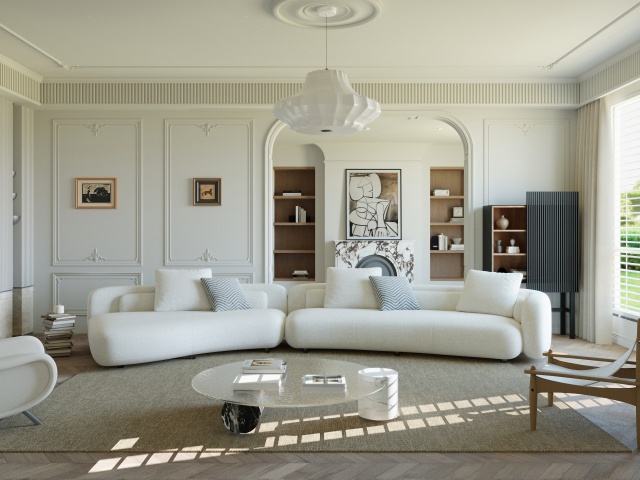 Modern Straight Modular Sofa for Residential Living Room SF-1028