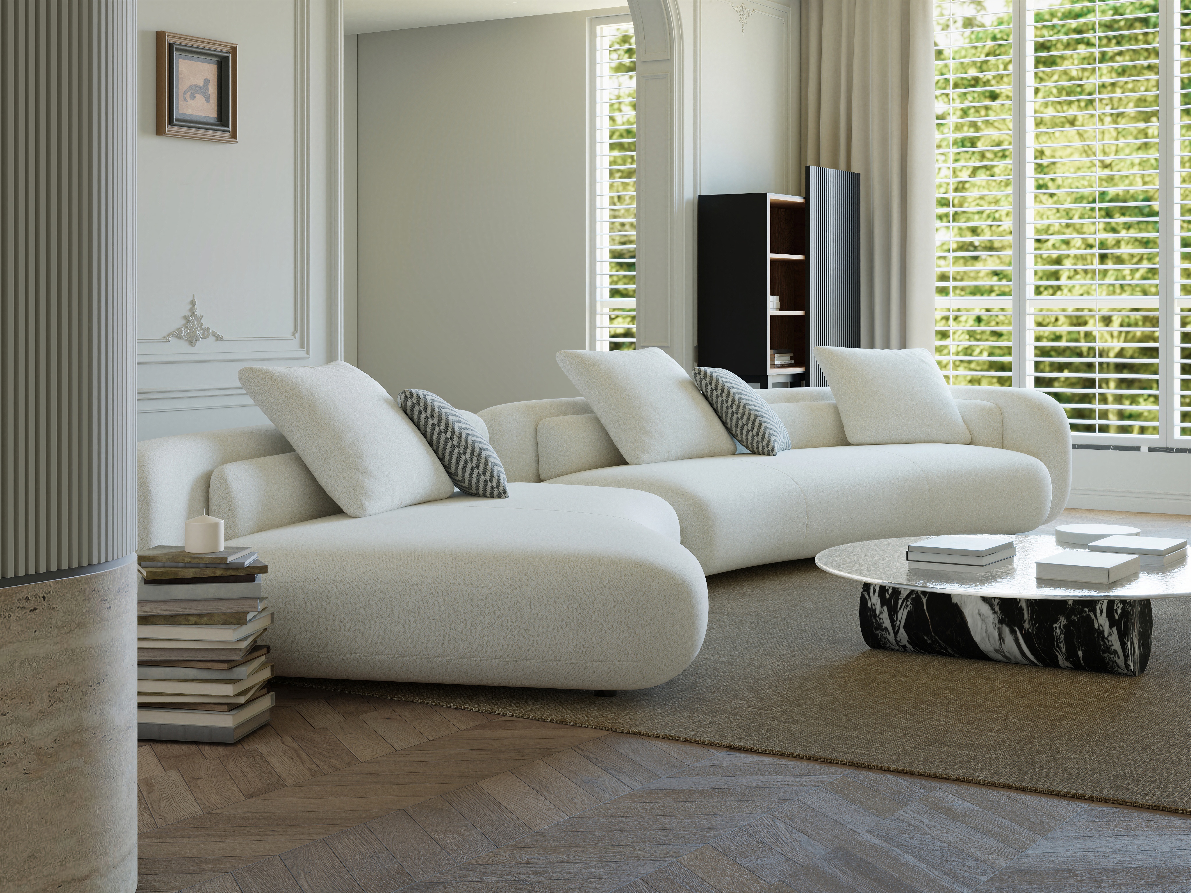 Modern Straight Modular Sofa for Residential Living Room SF-1028