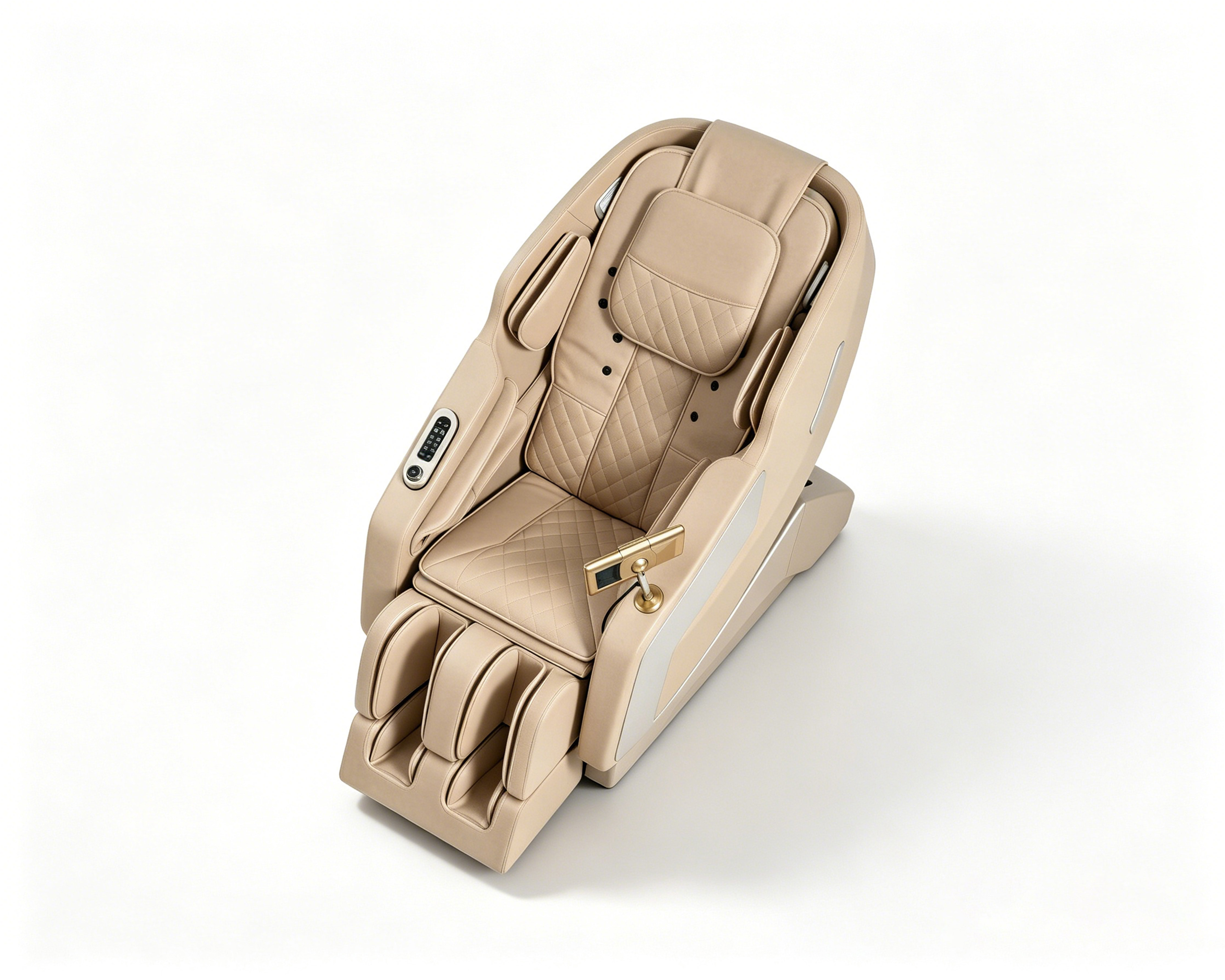 3D SL‑Track Zero Gravity Massage Chair, Full Body Electric Massage Recliner with Airbag Heating Foot Roller for Home Living Room H883
