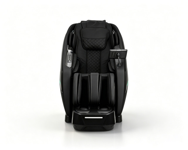 Zero Gravity Full Body Massage Chair, 3D SL‑Track Electric Massage Recliner with Heat Therapy Foot Reflexology for Home A100