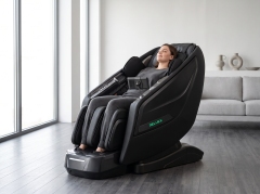 Zero Gravity Full Body Massage Chair, 3D SL‑Track Electric Massage Recliner with Heat Therapy Foot Reflexology for Home A100