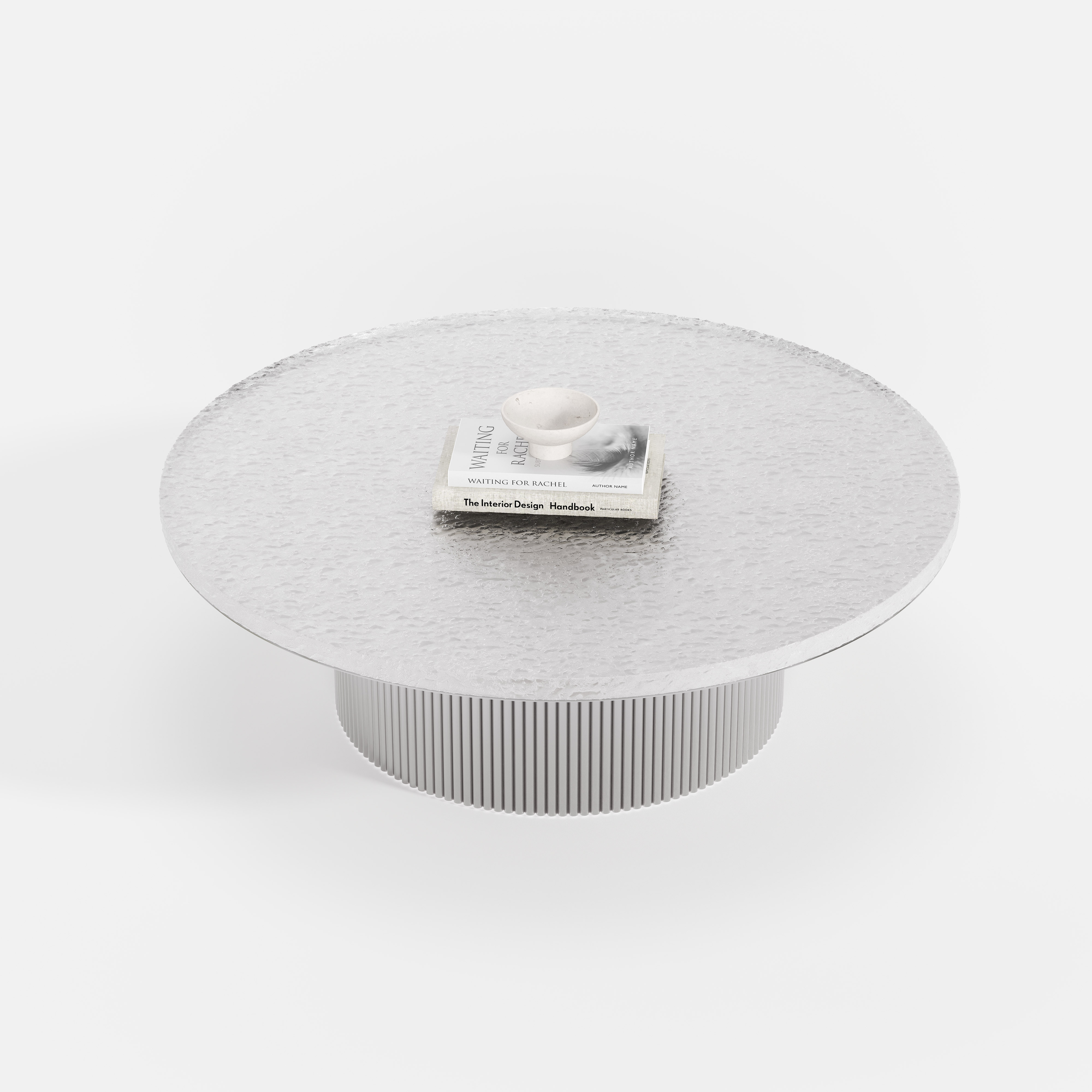 Nesting Round White Coffee Table Set, Multi-size Combination Center Table for Apartment Interior A006