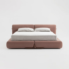 Dual Cushion Low-profile Fabric Bed for Luxury Residence MJ-C05