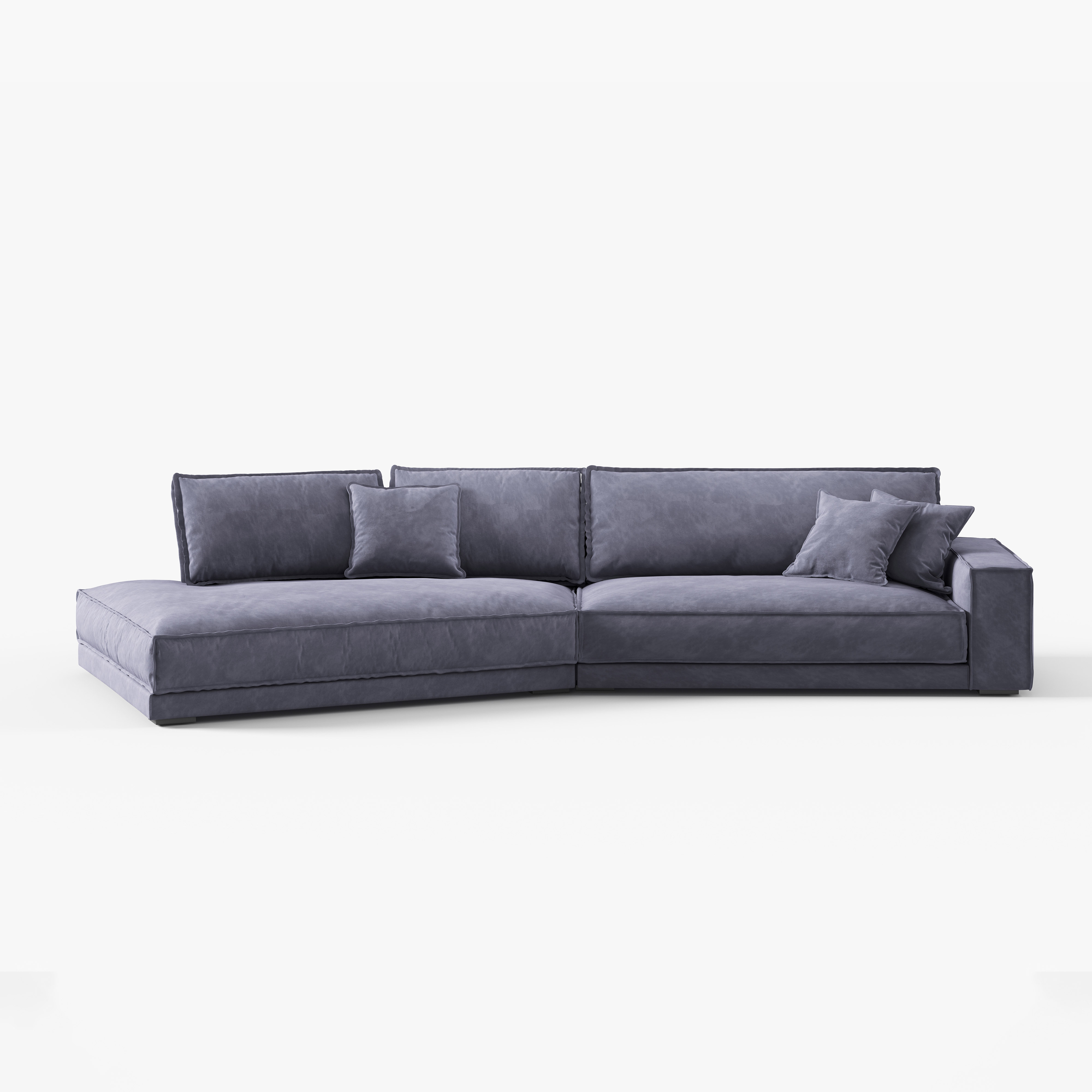 Modern L‑Shaped Modular Fabric Sofa, Corner Sectional Couch For Living Room  032#
