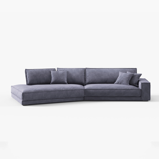 Modern L‑Shaped Modular Fabric Sofa, Corner Sectional Couch For Living Room  032#
