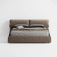 Loose Cushion Soft Upholstered Bed for Light Luxury Interior MJ-C45