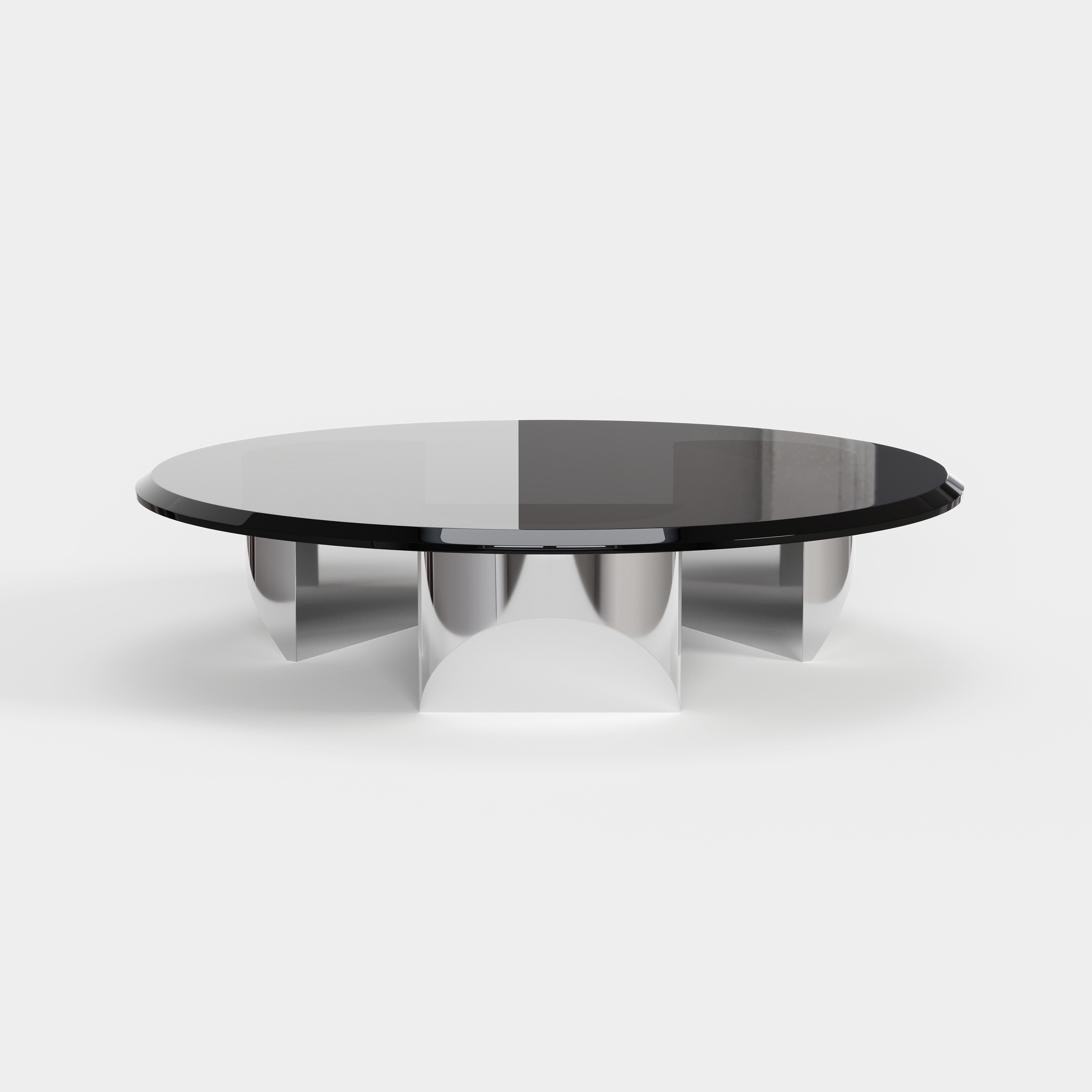 Round Floating Designer Coffee Table, Modern Art Center Table for Living Room A021
