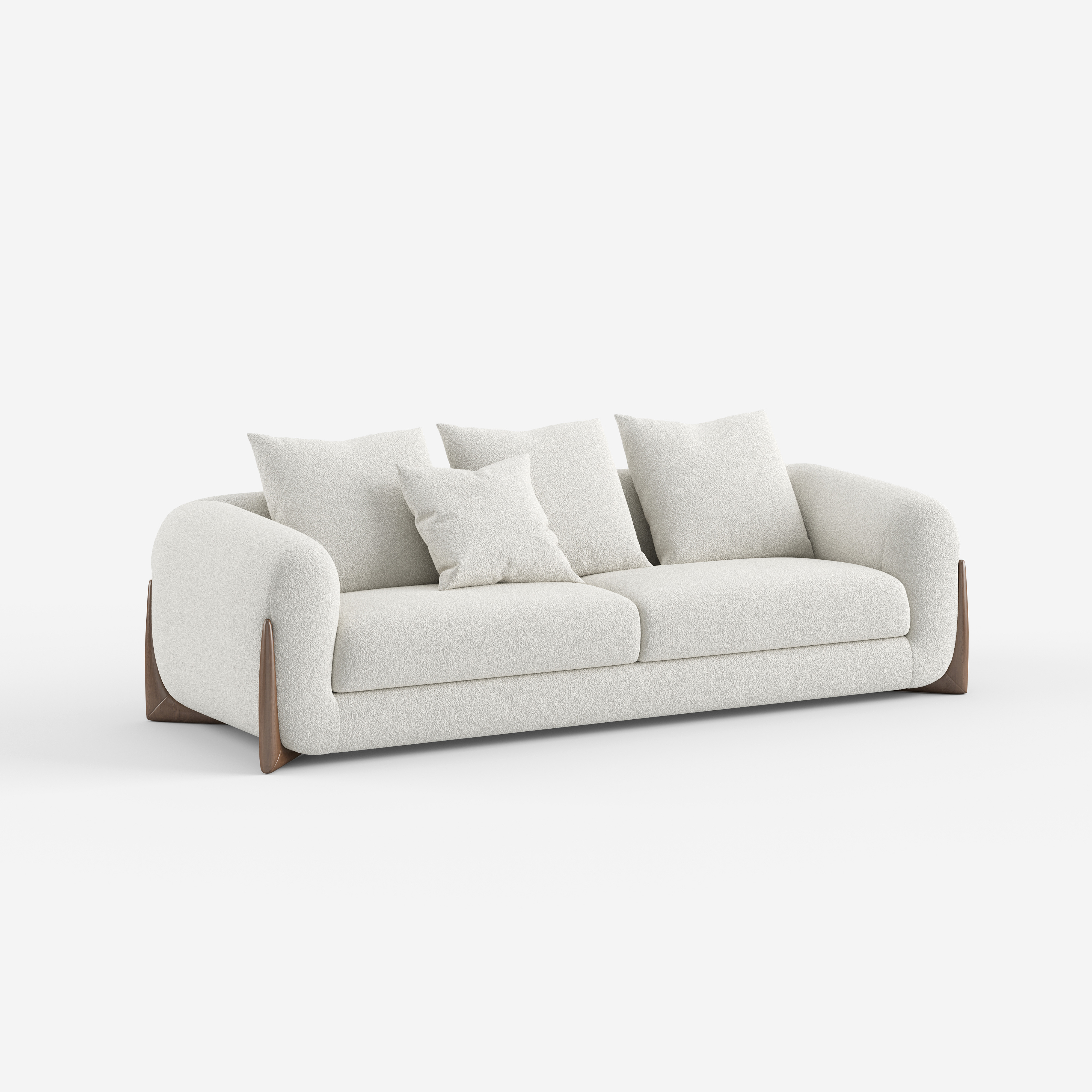 Modern Light Grey Fabric Sectional Sofa, Minimalist Upholstered Corner Sofa for Home 950#