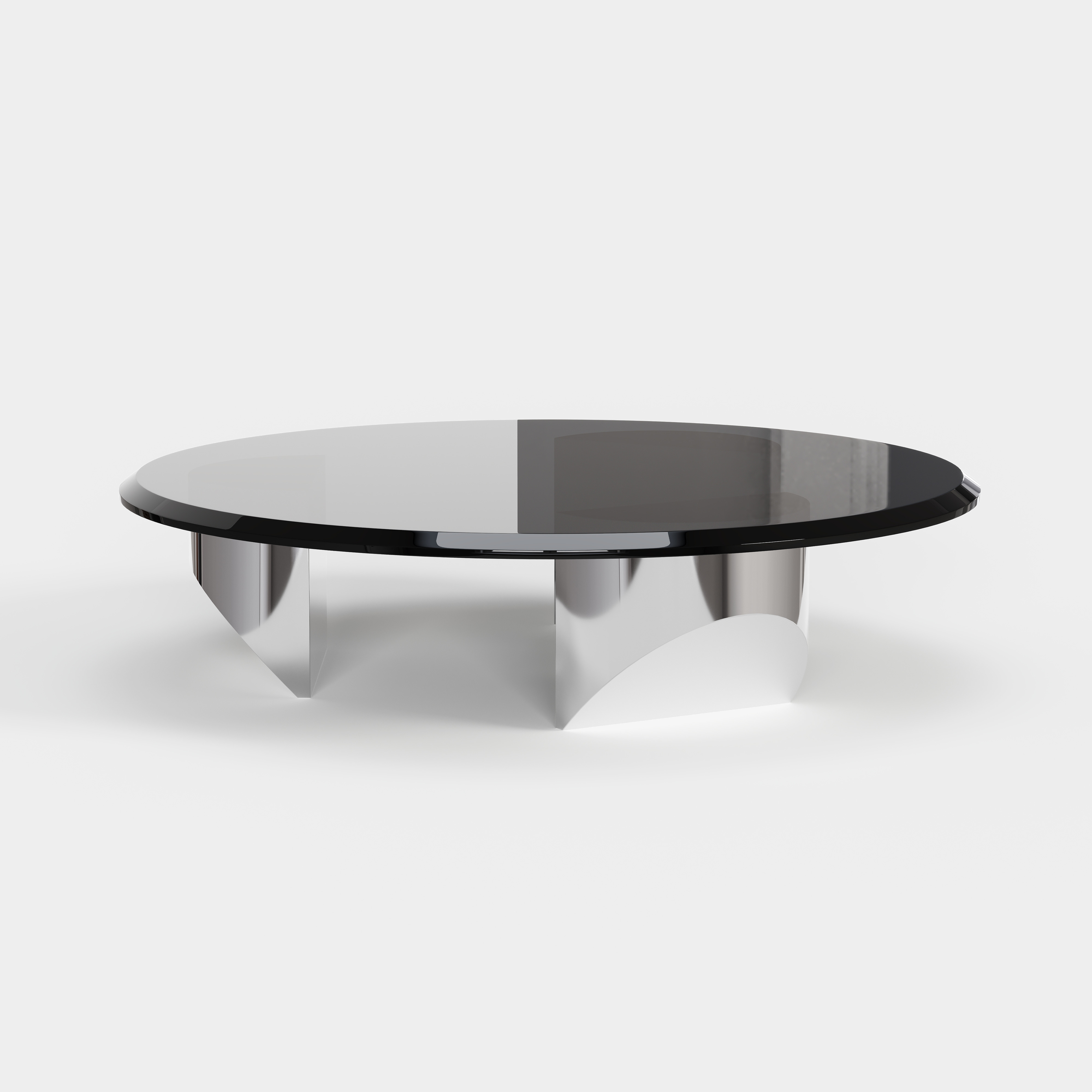 Round Floating Designer Coffee Table, Modern Art Center Table for Living Room A021