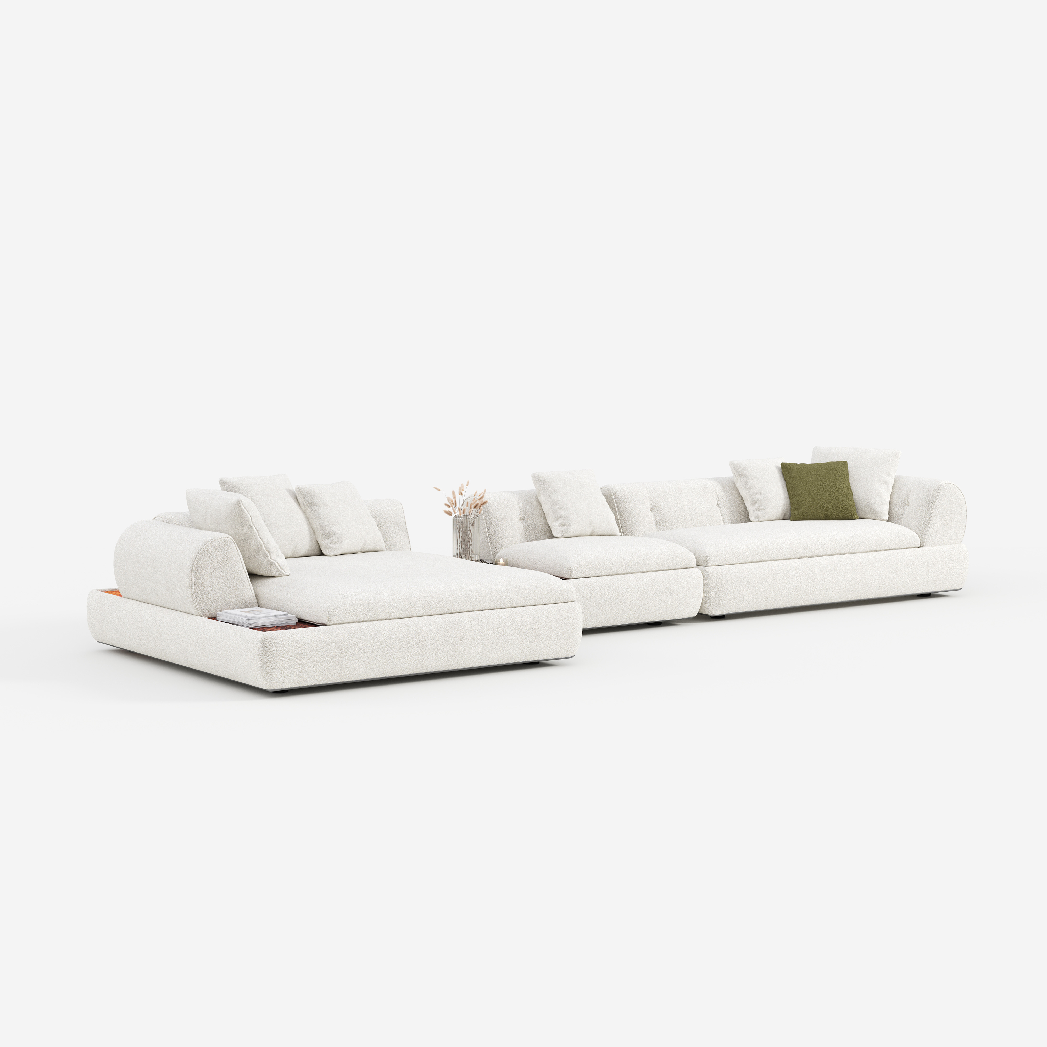 Super moon Sofa, Modern Living Room Upholstered Corner Sofa 920#