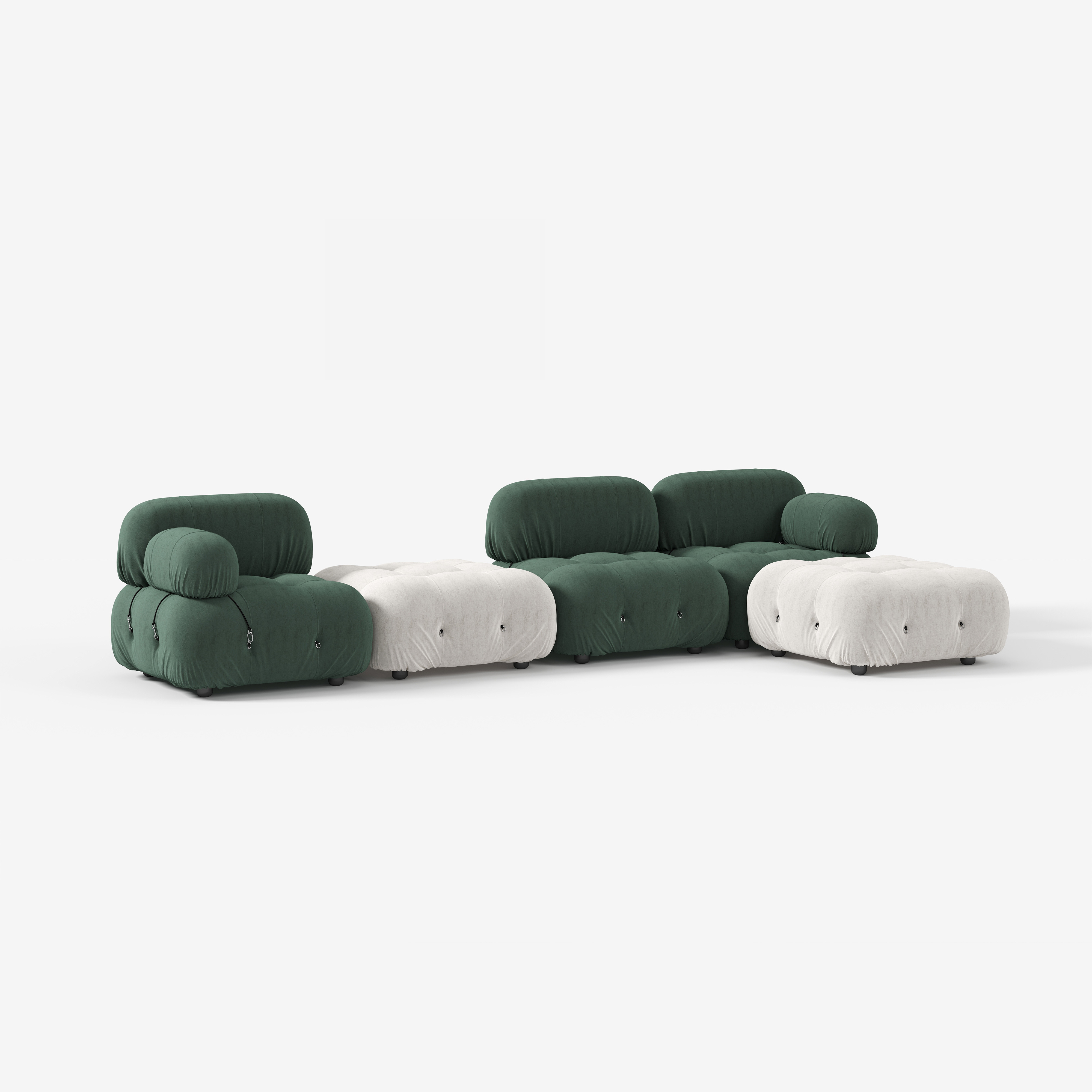 Modern Modular Sectional Sofa, Free Combination Living Room Sofa for Villa Project E40