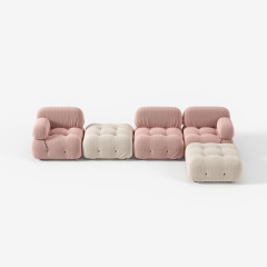 Modern Modular Sectional Sofa, Free Combination Living Room Sofa for Villa Project E40
