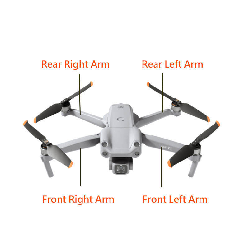 Original Motor Arm for DJI Air 2S Left/Right Front/Rear Arms Replacement