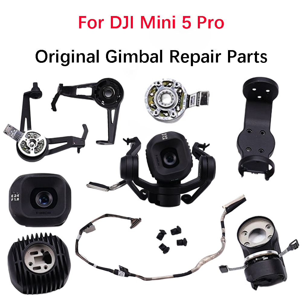 Original Gimbal Repair Parts for DJI Mini 5 Pro Drone PTZ Camera P/R/Y Motor Camera Lens Signal Cable Limit Cover Repair Parts