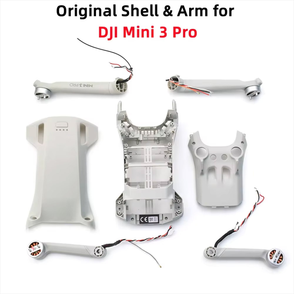 Original Body Shell Motor Arm for DJI Mini 3 Pro Rpair Parts Upper Cover Middle Frame Bottom Shell Front Rear Left Right Arms