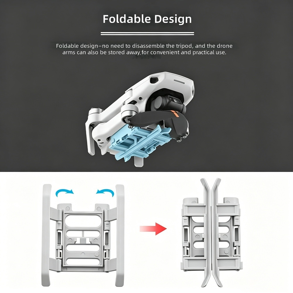 Foldable Landing Gear for DJI Mavic/Mini 2 / SE Extended Height Leg Support Stand Drone Skid Protectors Accessory Parts