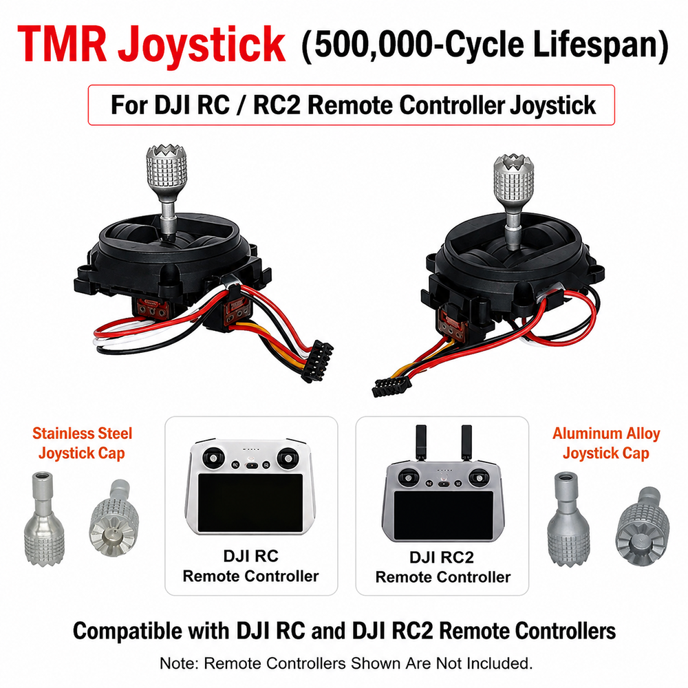 Joystick replacement module for DJI RC 2 and compatible controllers