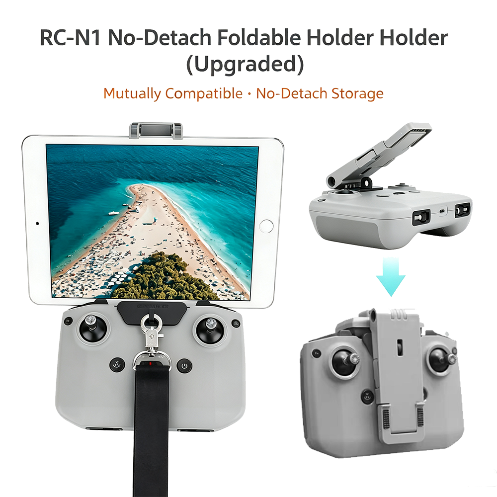 Extended clip tablet holder for DJI Air 2S remote controller