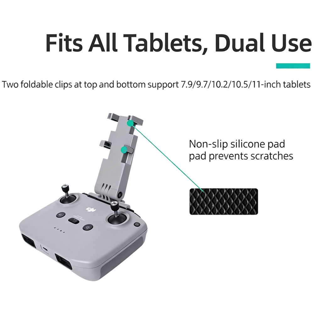 Foldable tablet holder compatible with DJI Mini 2 Air 2 Air 2S remote controller