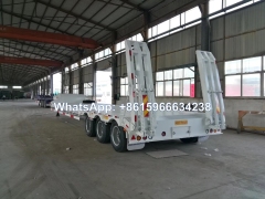 Sinotruk 3 Axle Lowbed semi trailer lowboy truck trailer sale