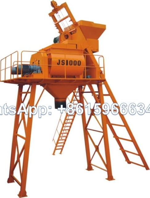 JS1000 Twin-shaft Concrete Mixer