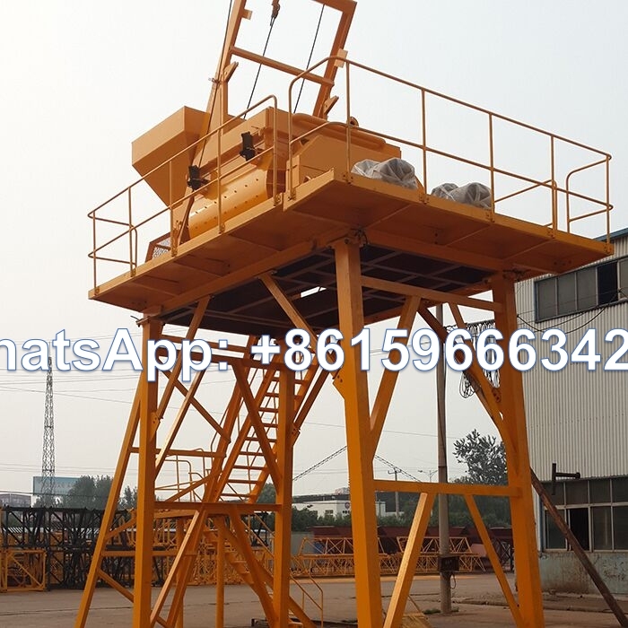 JS1000 Twin-shaft Concrete Mixer