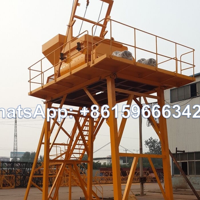 JS1000 Twin-shaft Concrete Mixer